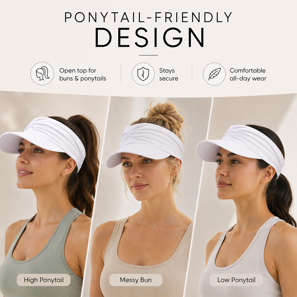 🔥Last Day Buy 1 Get 1 Free $9.99 Each🔥Women's UPF 50+ UV Protection Sun Visor Hat
