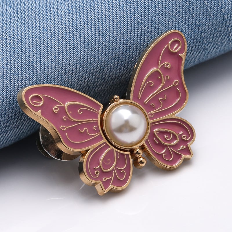 🦋 No-Sew Butterfly Jean Clips – Instant Waist Adjuster for Jeans, Skirts & More