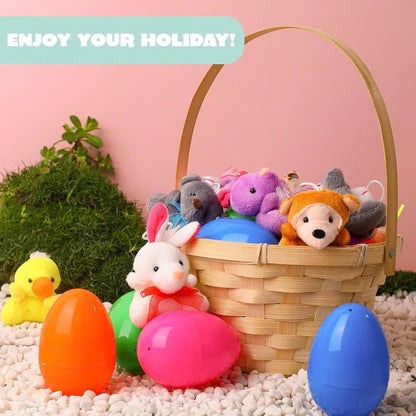 🔥50% OFF Today Only! 12/24/36 Pcs Prefilled Easter Eggs, Filled with Plush Animal Toys