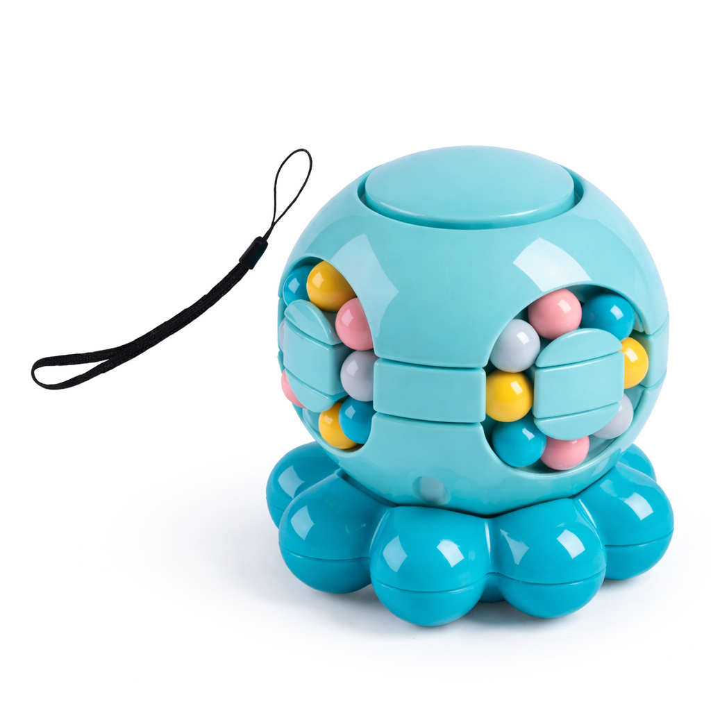 2-in-1 Octopus Magic Bean Cube & Fidget Spinner