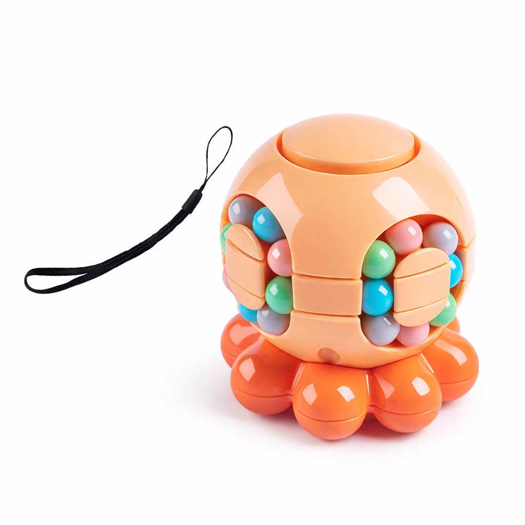 2-in-1 Octopus Magic Bean Cube & Fidget Spinner