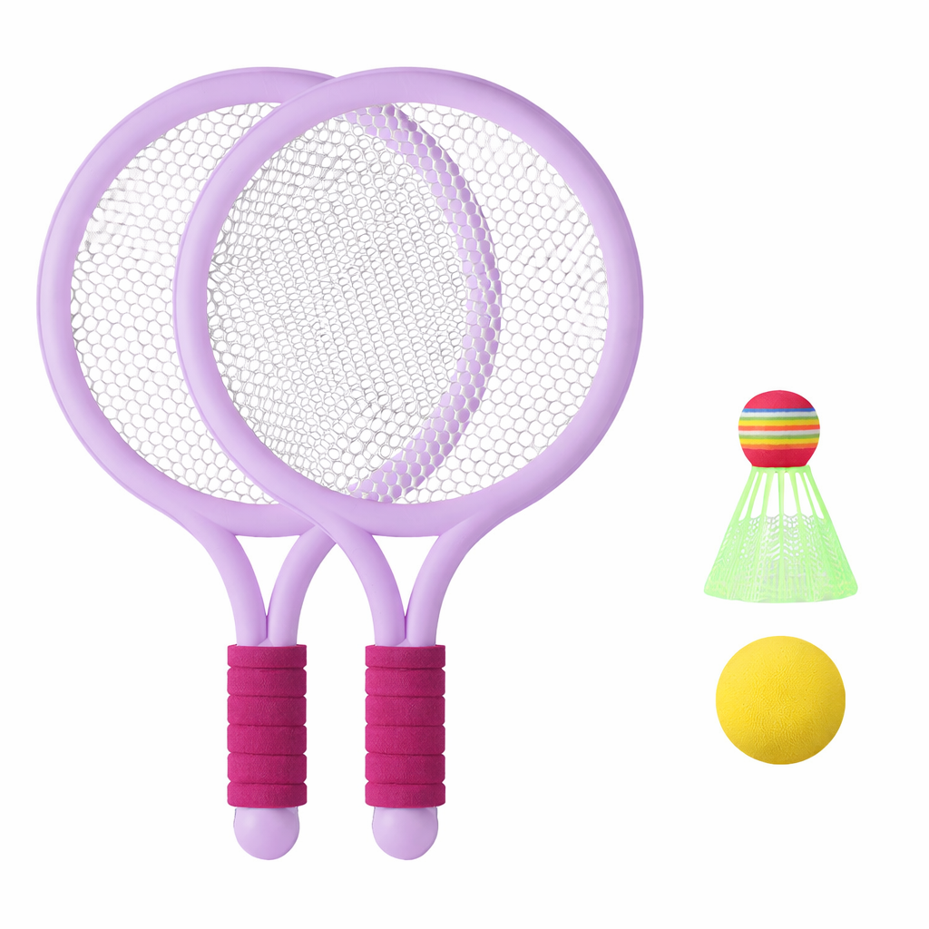 2-in-1 Kids Badminton and Tennis Racket Set