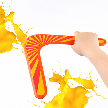 Classic V-Shaped Wooden Boomerang