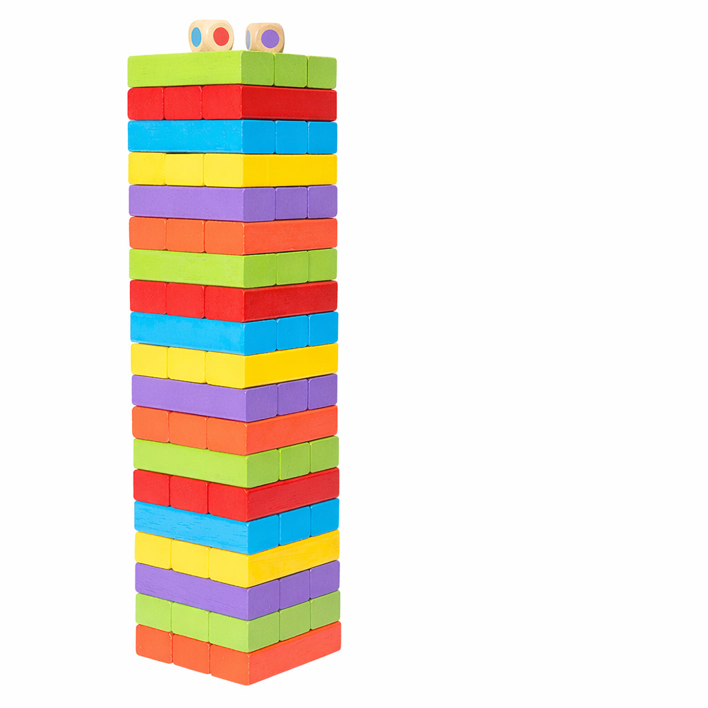 Wooden Number Stacking Tower Game