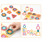 Wooden Montessori Geometric Shape Sorting Board