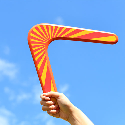 Classic V-Shaped Wooden Boomerang