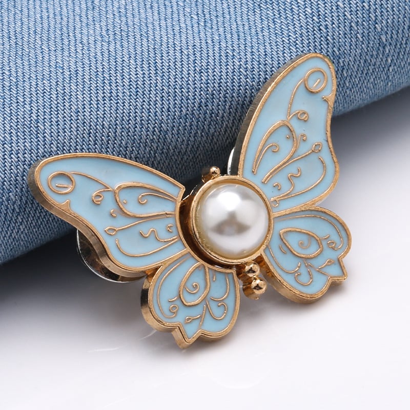🦋 No-Sew Butterfly Jean Clips – Instant Waist Adjuster for Jeans, Skirts & More