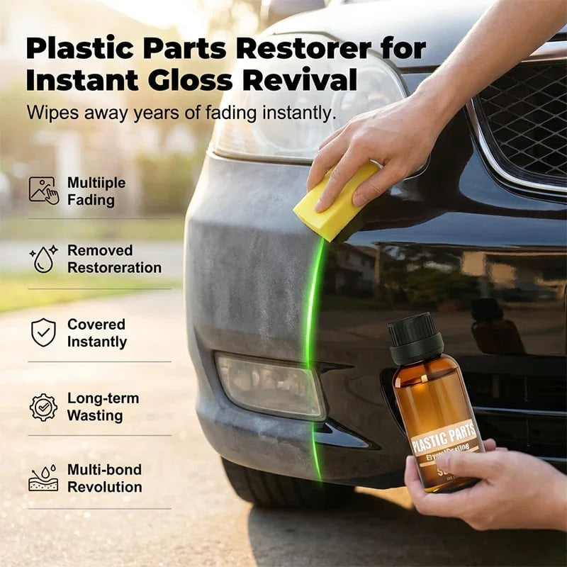 Buy 2 Get 1 Free 🔥LAST DAY⏰🚙 Car Plastic Parts Crystal Coating Restorer